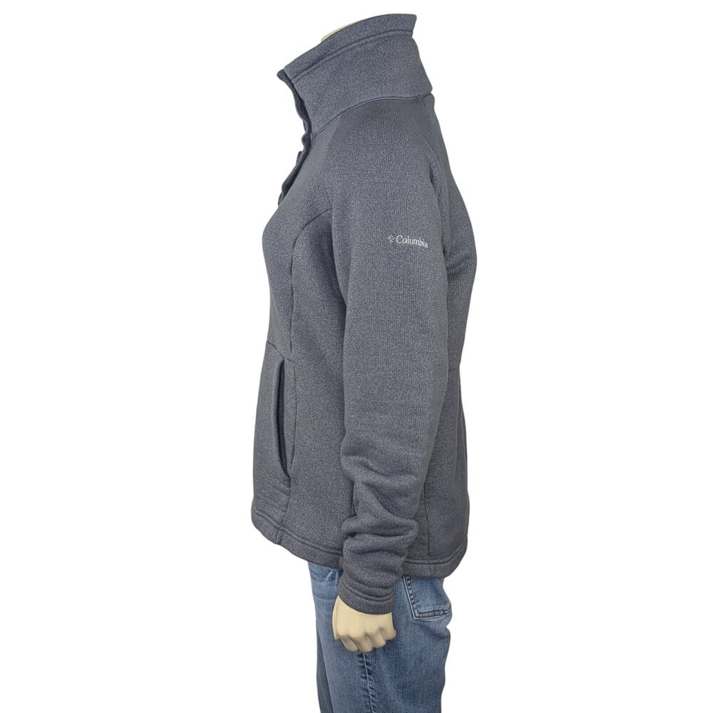 Columbia Women's Felix Peak Pullover L Sweater Knit Fleece Gorpcore Heather Gray - Picture 3 of 12